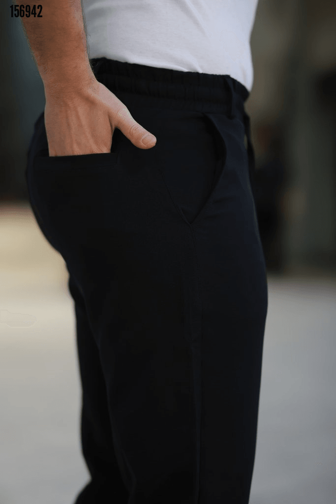 Erkek Beli Bağcıklı Jogger Pantolon