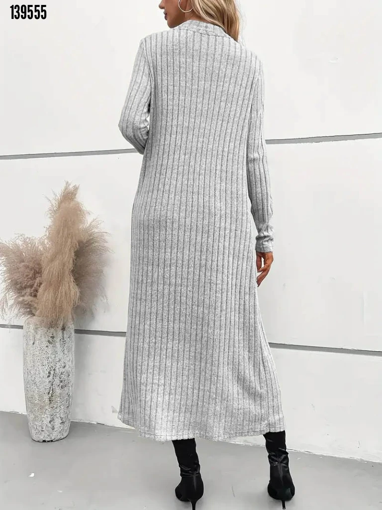 Kadın Dalgıç Elbise  ve Uzun Hırka İkili Takım