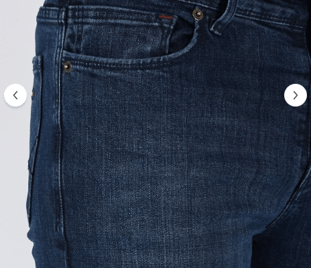 Erkek Mavi Düz Slim Fit Likralı Dar Paça Kot Pantolon