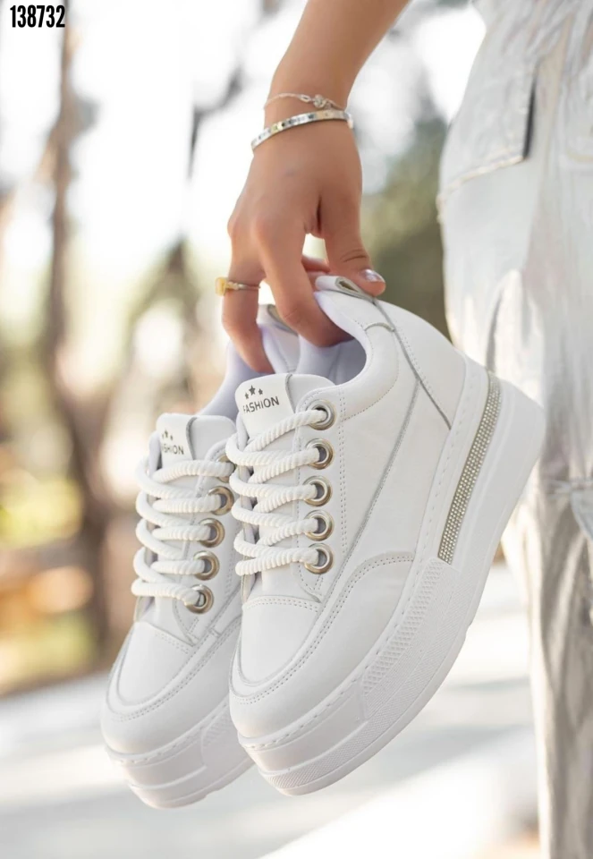 Lulu Cilt Bağcıklı Spor Ayakkabı