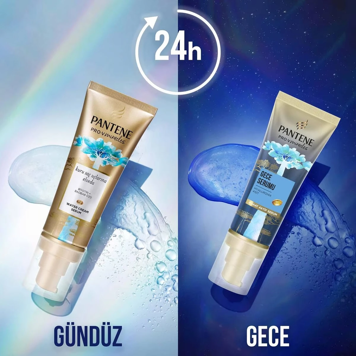 Pantene Miracles Hydra Glow Gece Serumu, 70 ml