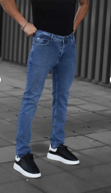 Siyah Likralı Skinny Fit Erkek Jean Erkek Kot Pantolon