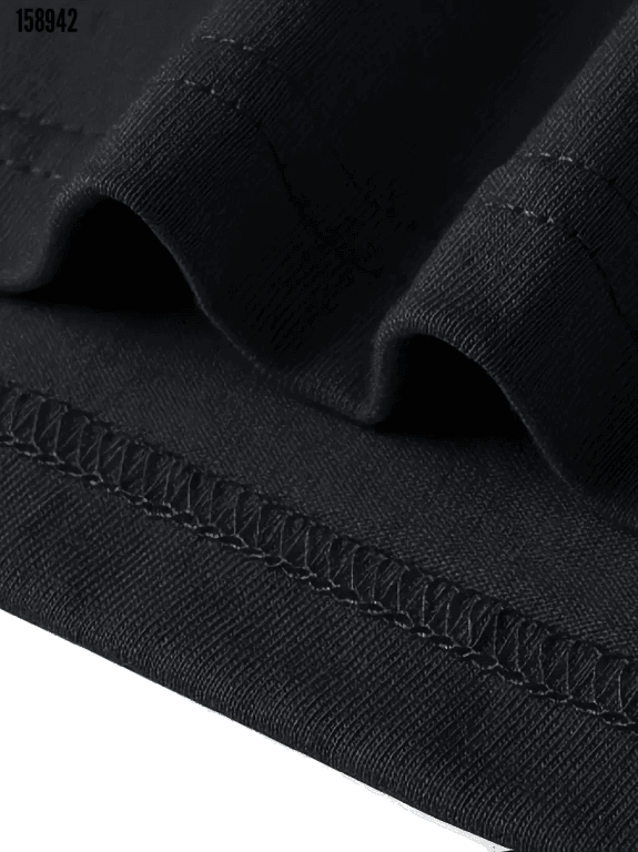 Baskılı Oversize Bisiklet Yaka T-shirt
