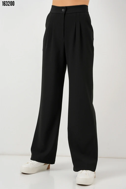 Yüksek Bel Palazzo Pantolon