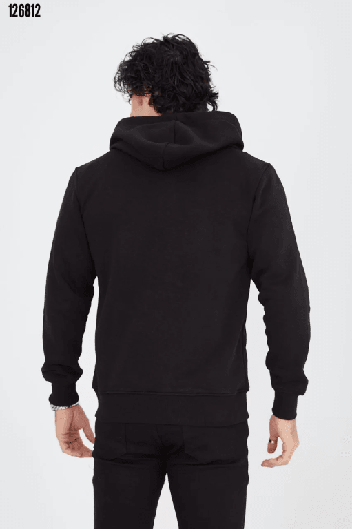Unisex Tam Fermuarlı Kapşonlu  SweatShirt 
