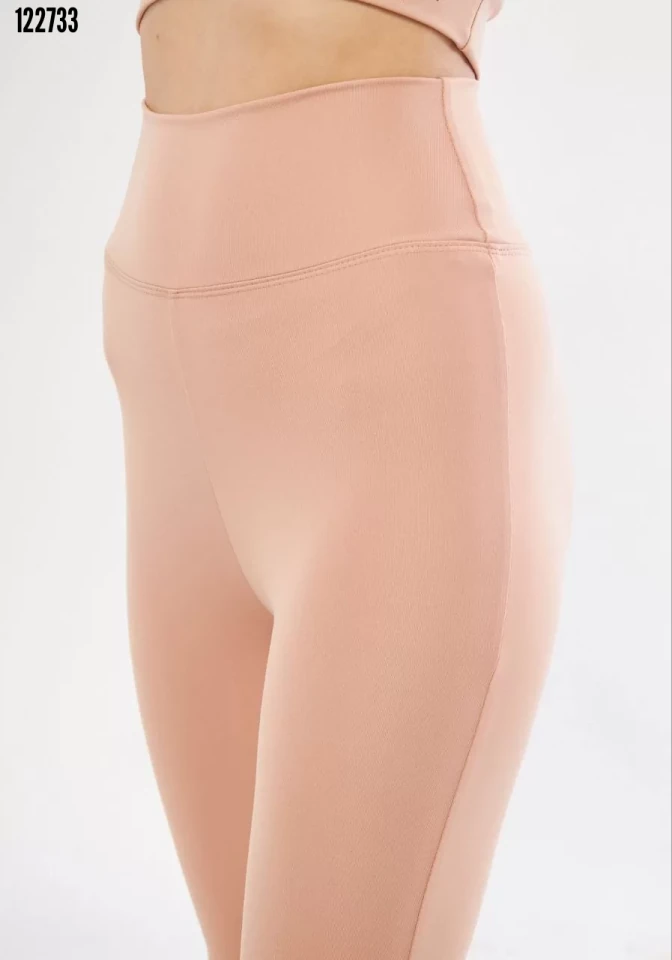 Dalgıç Yüksel Bel İspanyol Paça Tayt - Bej