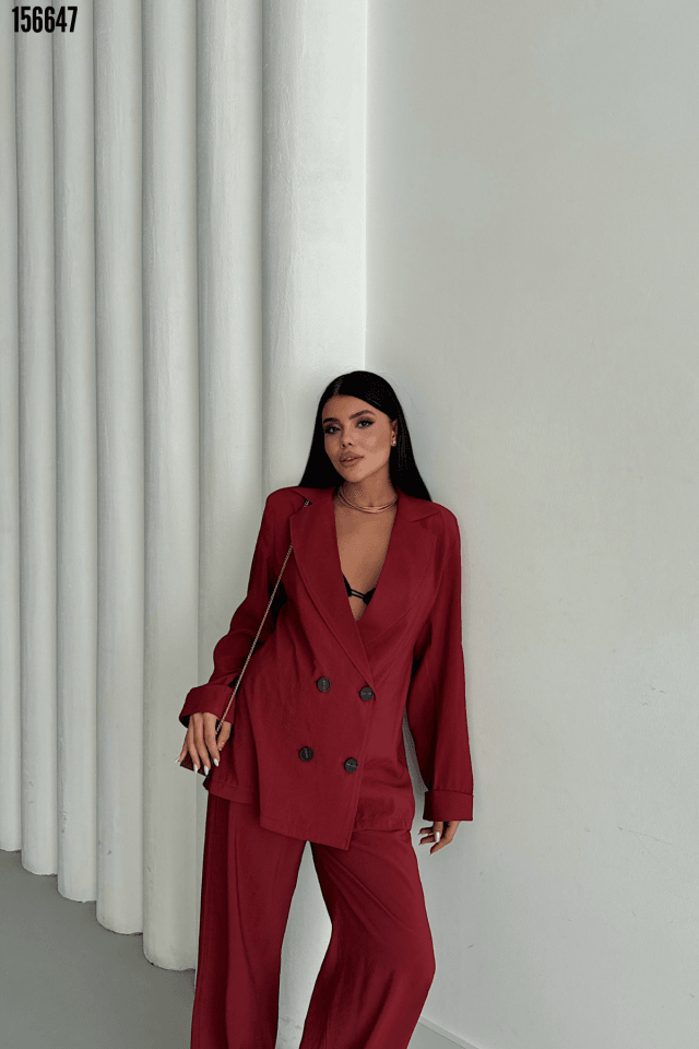 MODAL 4 DÜĞME ASTARSIZ CEKET - PANTOLON TAKIM
