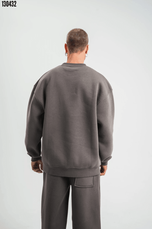 Uzun Kol Bisiklet Yaka Basic SweatShirt