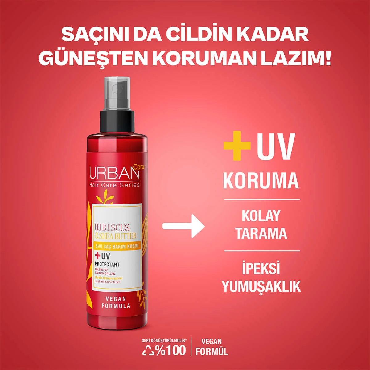 Urban Care Hibiscus & Shea Butter Sıvı Saç Bakım Kremi ve Şampuanı 