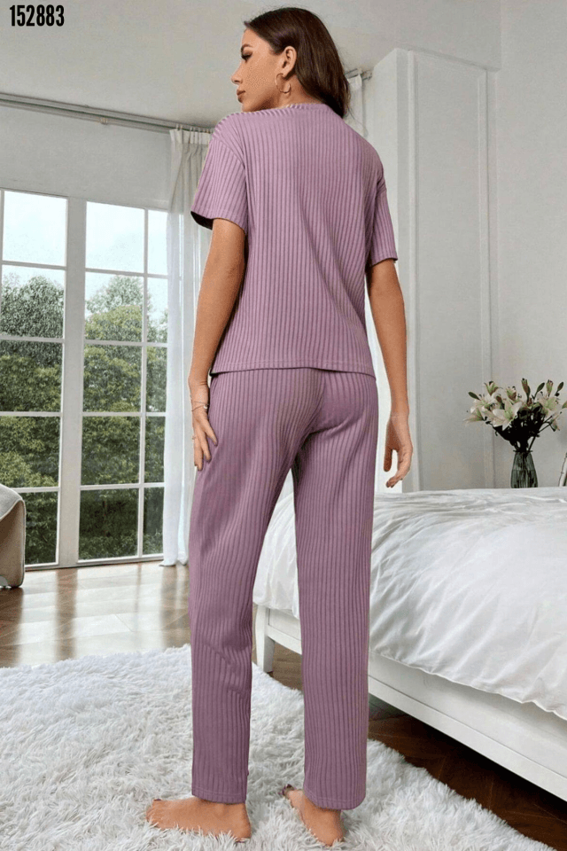 Lila Pijama Takımı