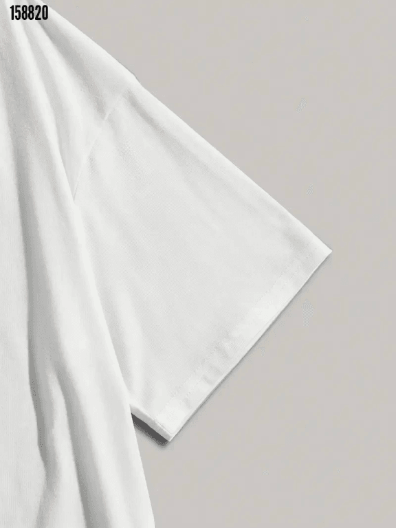 Baskılı Oversize Bisiklet Yaka Tshirt