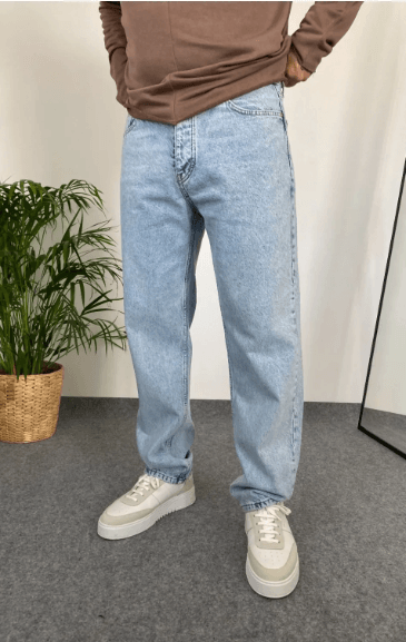 Erkek Baggy Butter Fly Jeans 