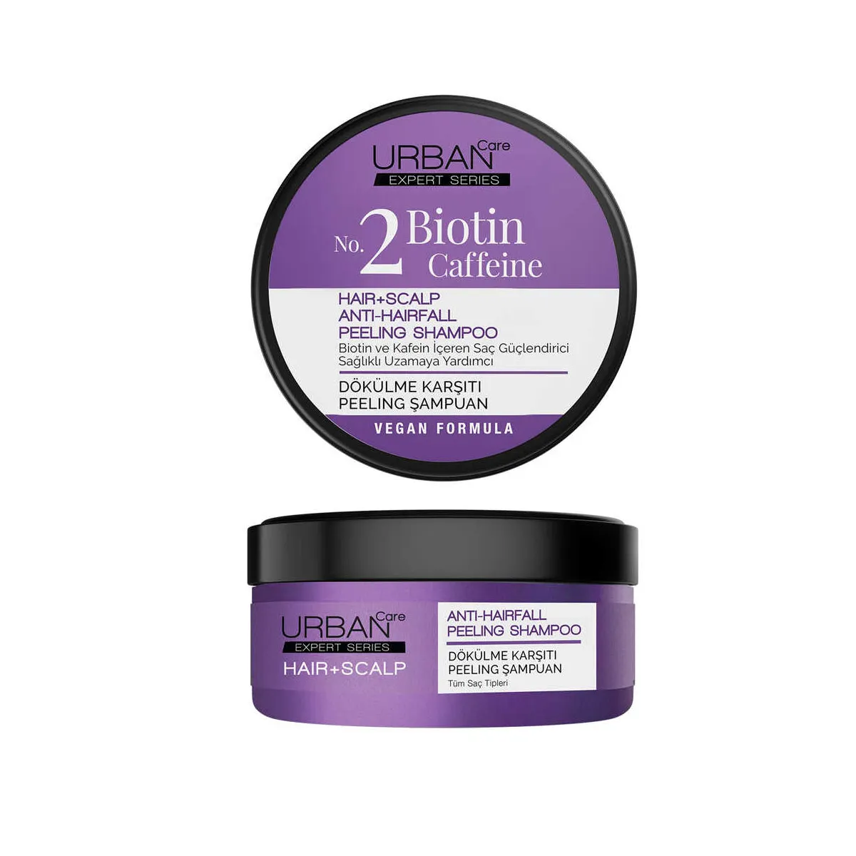 Urban Care Expert Biotin Ve Kafein Dökülme Karşıtı Şampuan 350ml Peeling Şampuan 200 Ml-vegan