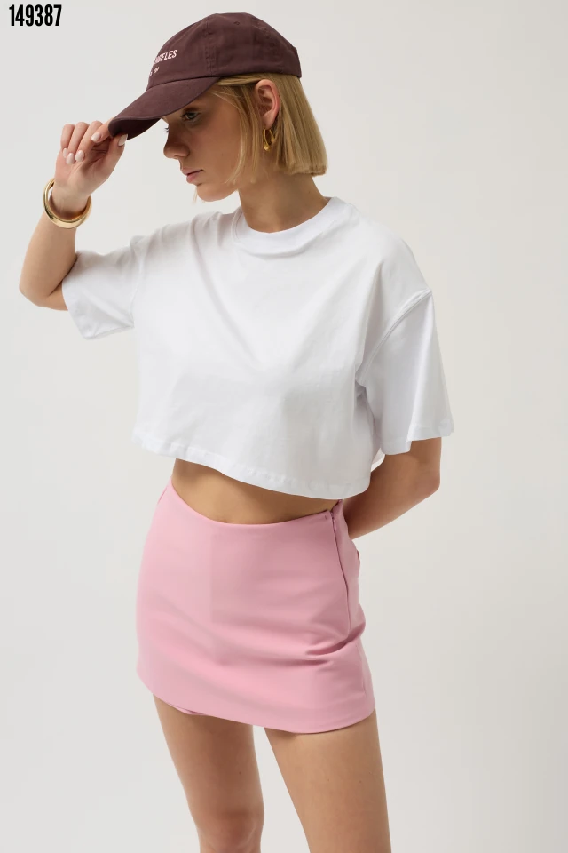 Kadın Oversize Crop T-Shirt