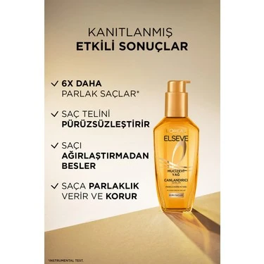 LOréal Paris Elseve Mucizevi Canlandırıcı Bakım Yağı 100ml