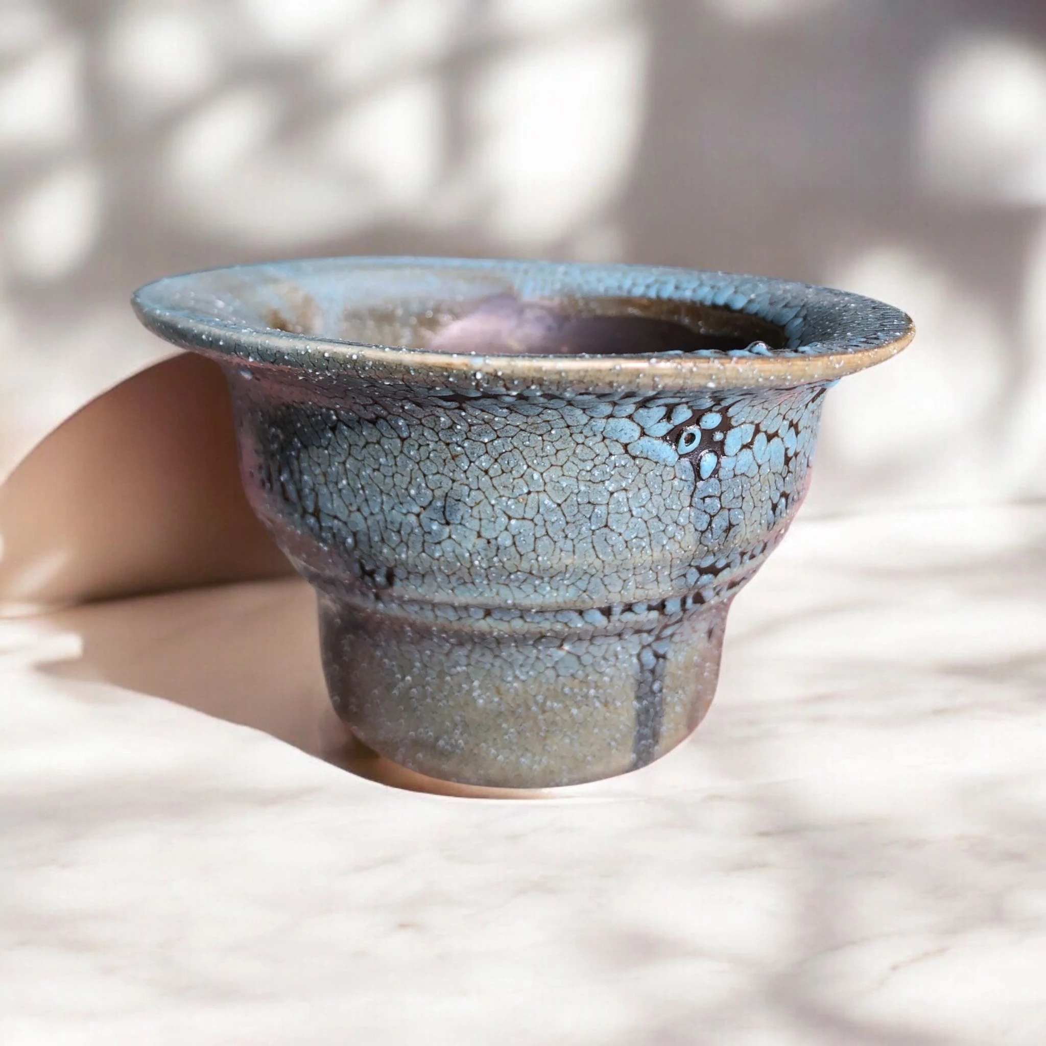 Mavi Mini Bonzai Saksı D:9,5 H:5,5