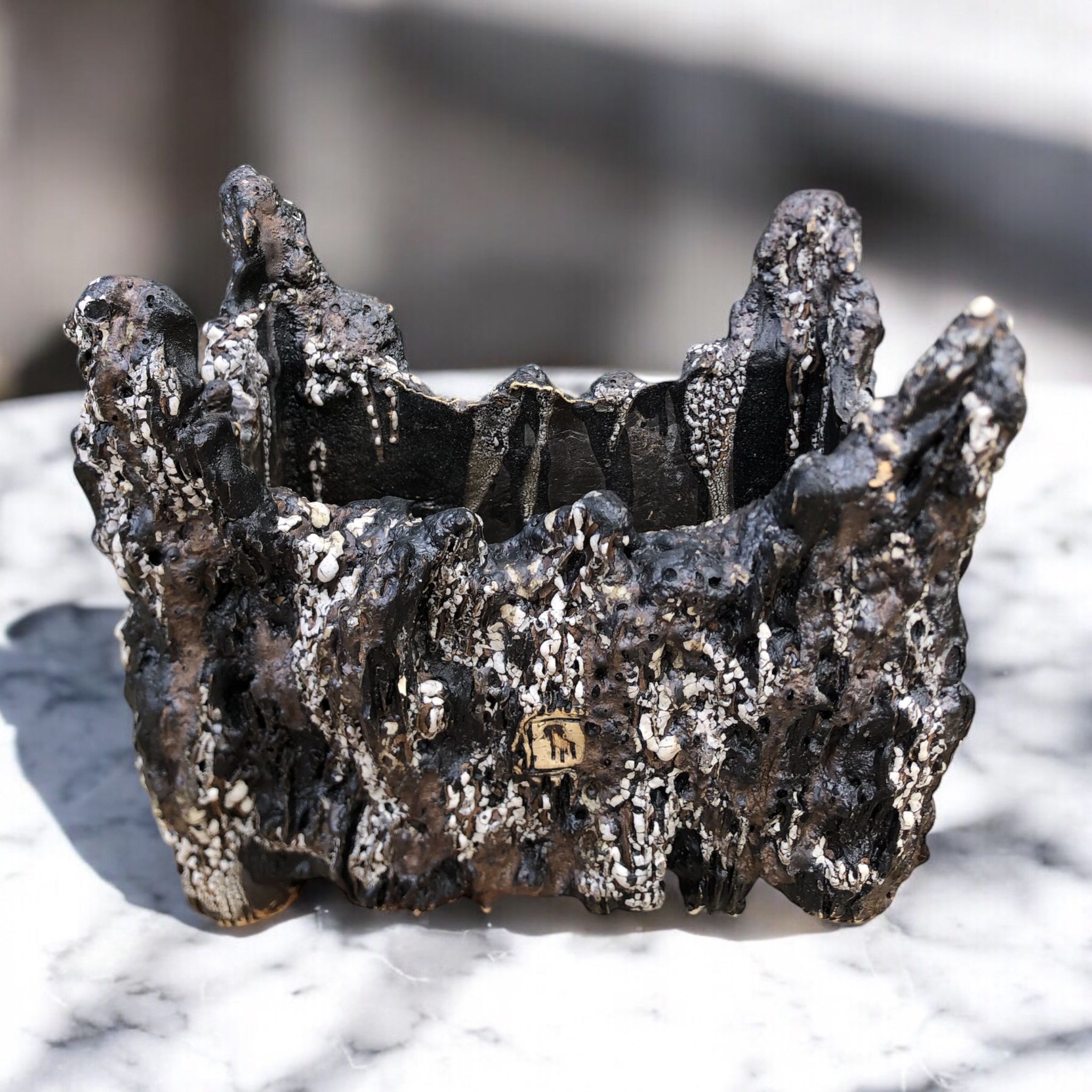 Serbest Style Brown Dikdörtgen  Saksı D:25 H:17