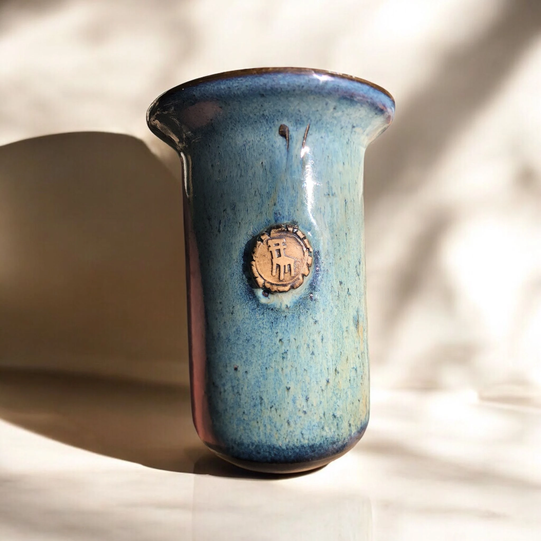 Light Blue Saksı D:10,5 H:14,5