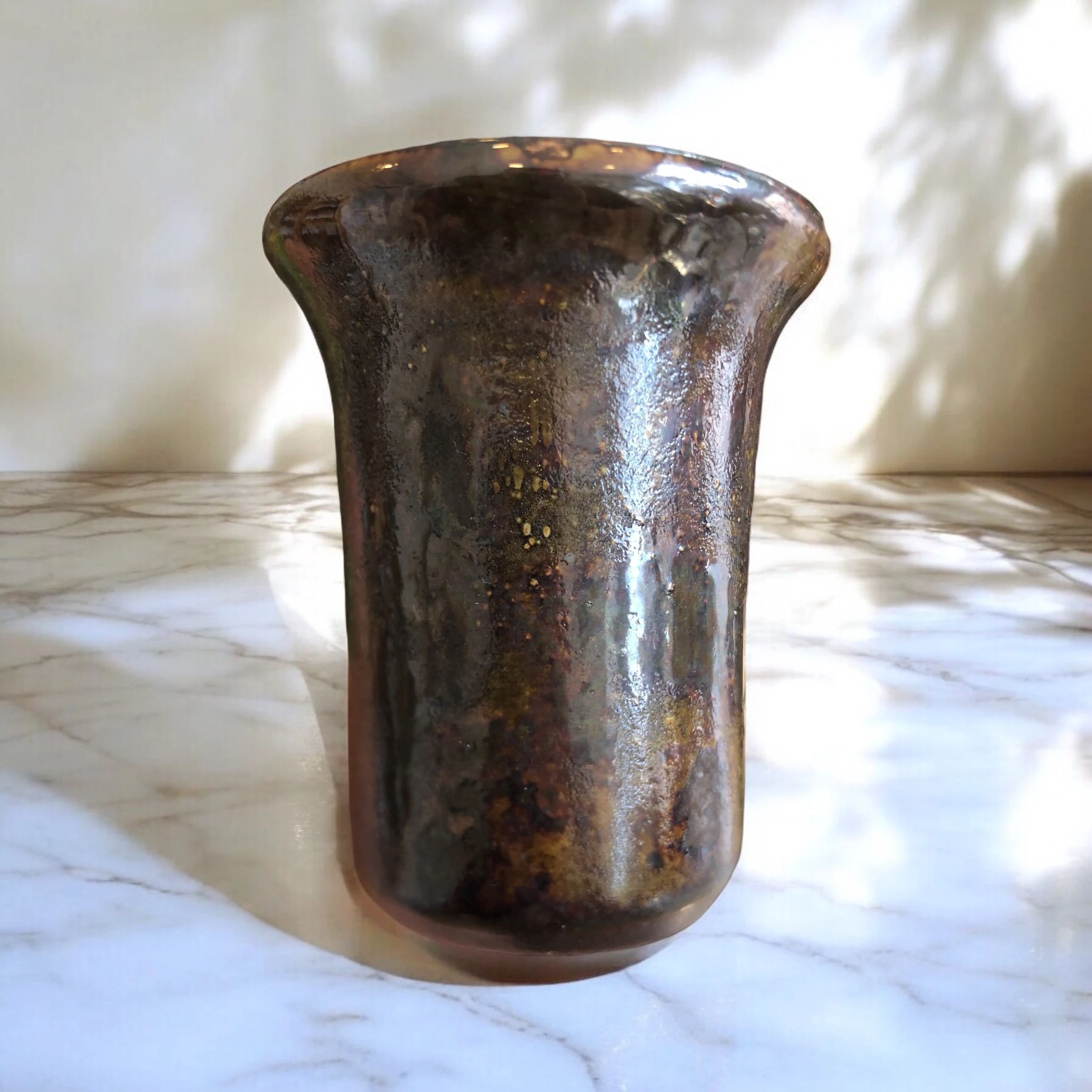 Mini Silindir Oksit-Brown Saksı D:7 H:9