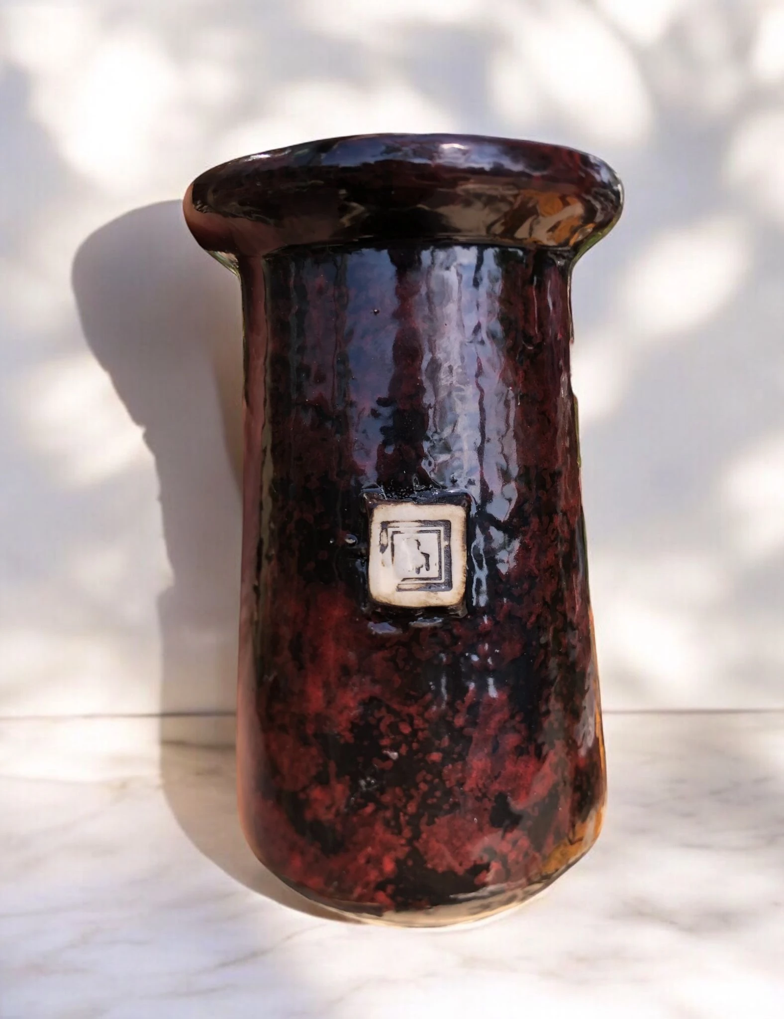 Dark-Red Saksı D:10 H:16