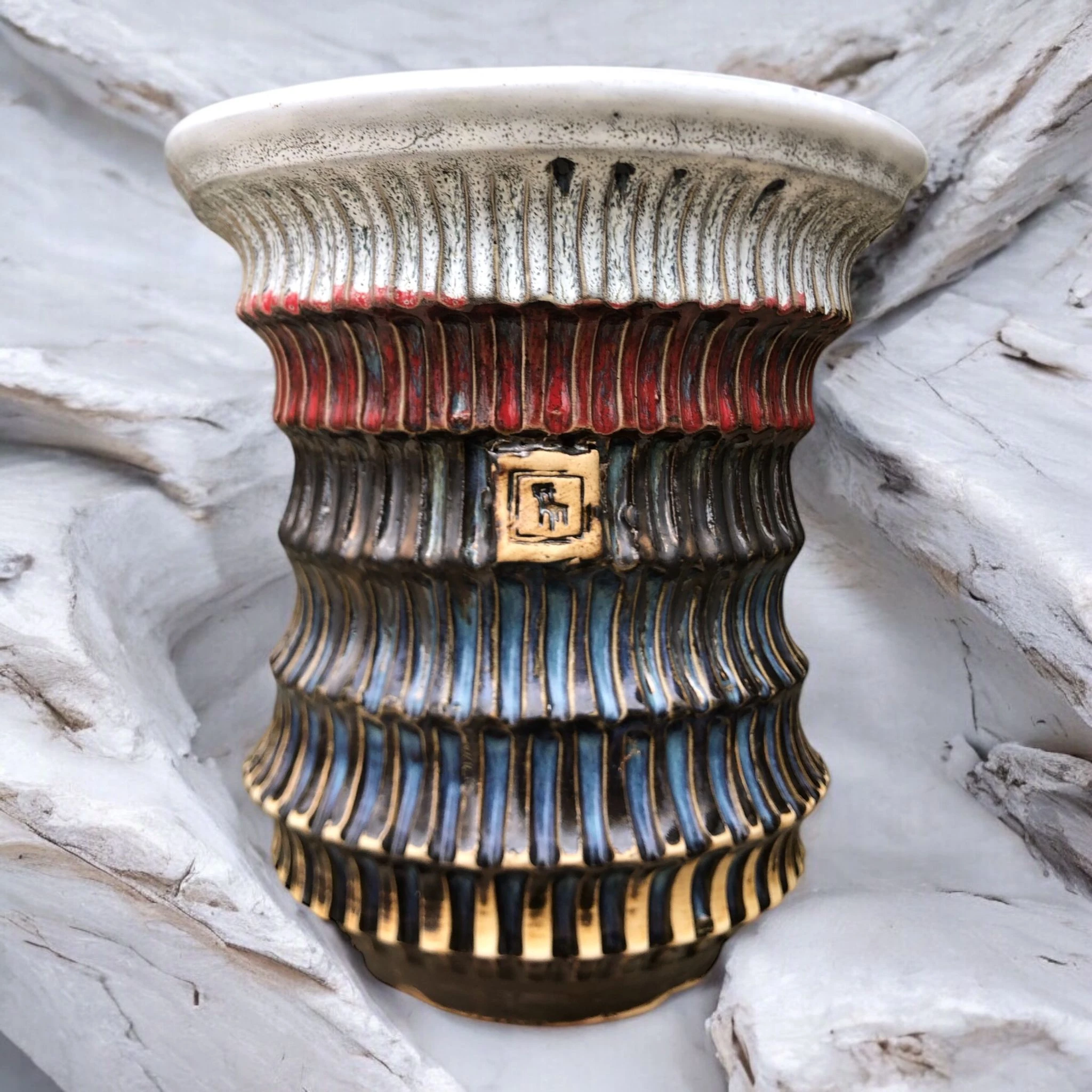 3 Colors Large Silindir Saksı D:21 H:22