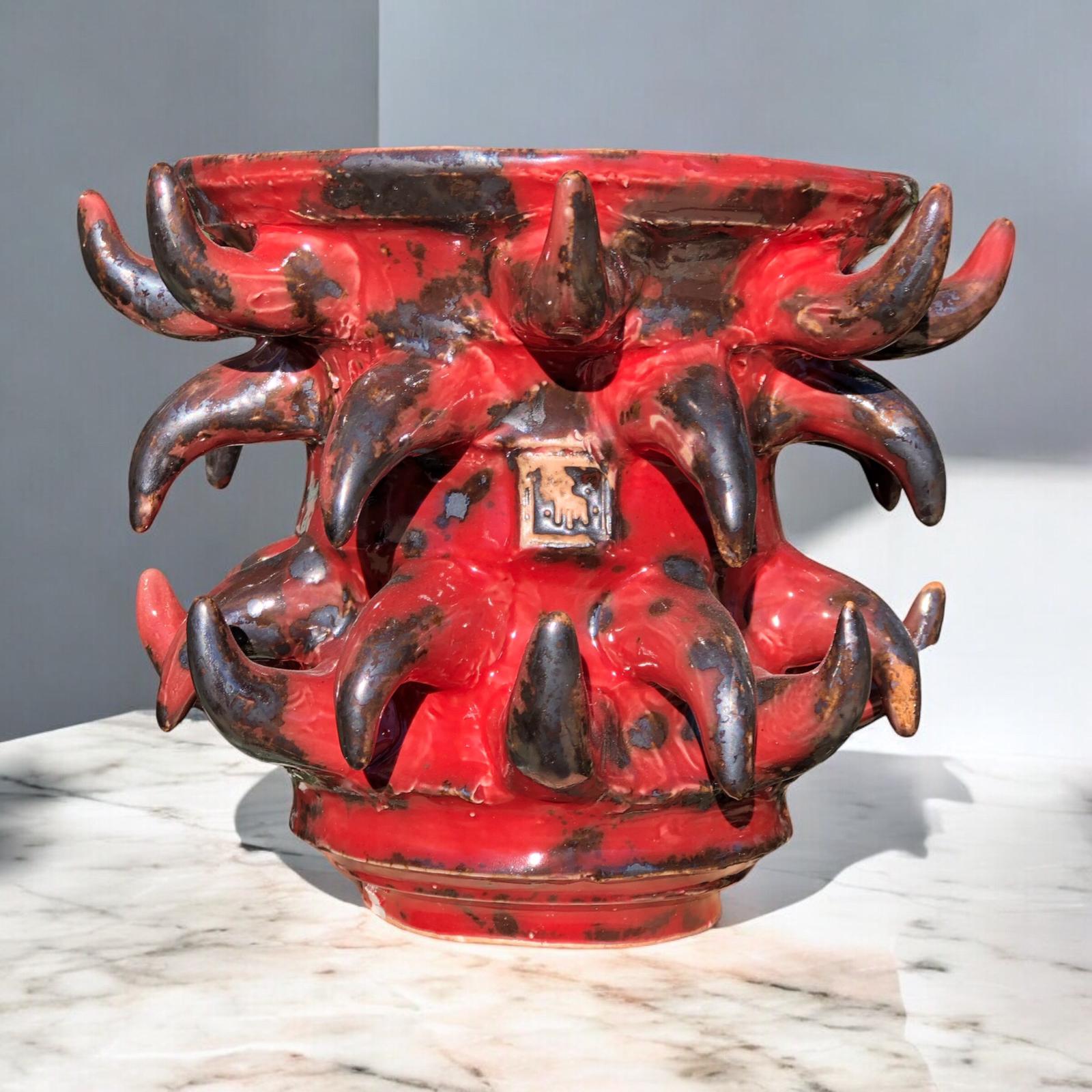 Red Octopus Saksı D:15,5 H:16