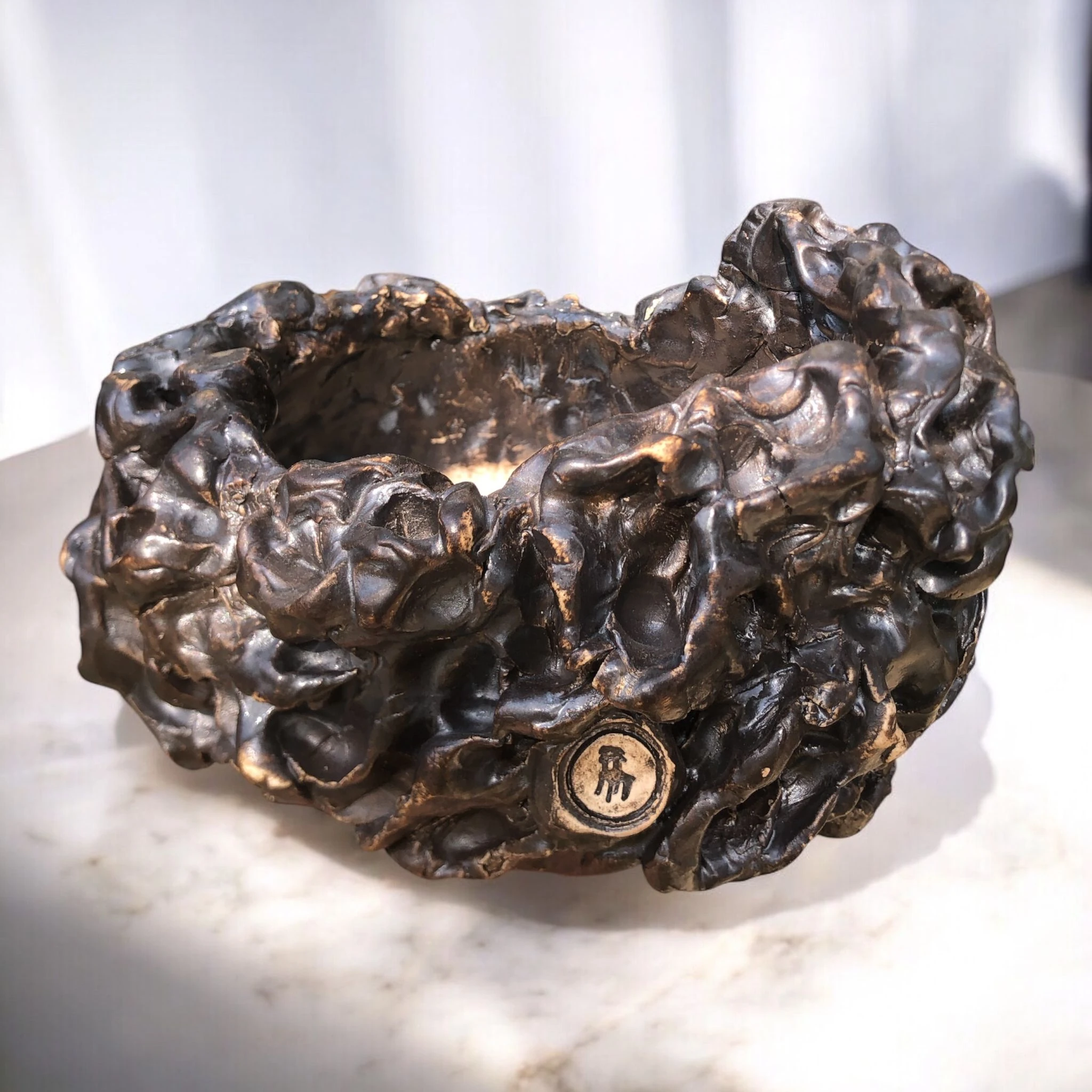 Serbest Style Brown Saksı D:23 H:15