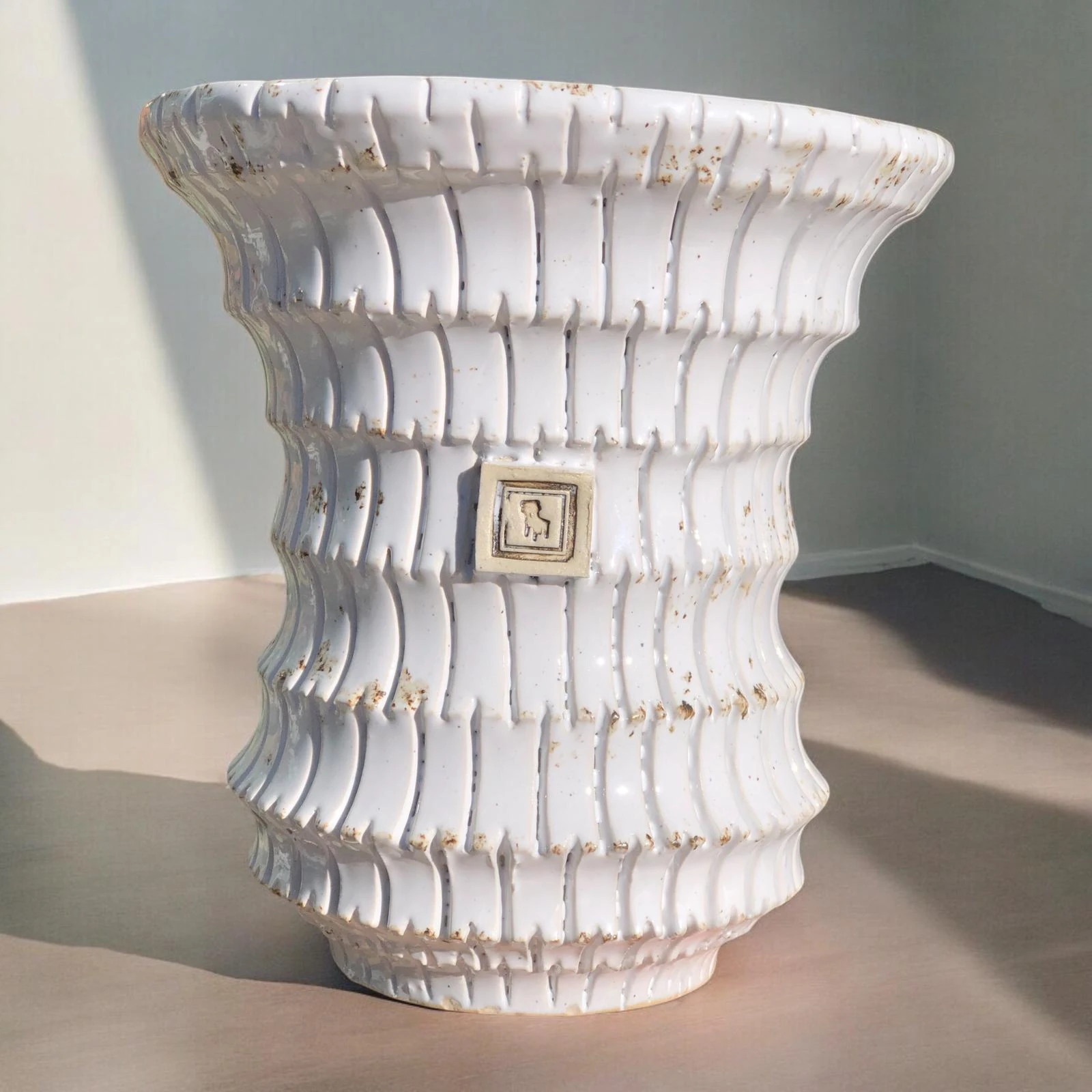 White Silindir Saksı D:15,5 H:16