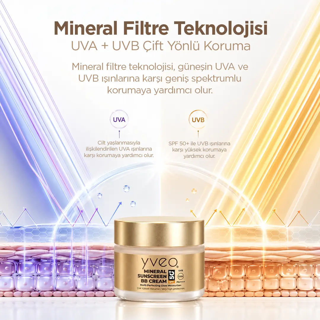 YVEO Mineral BB Krem Gözenek Tıkamayan Doku