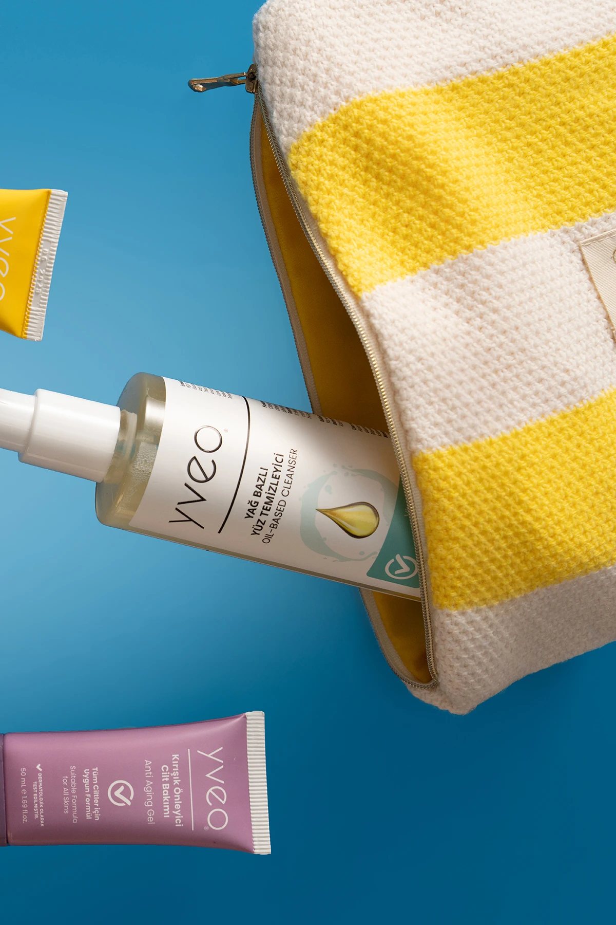 Örme Kozmetik ve Makyaj Çantası