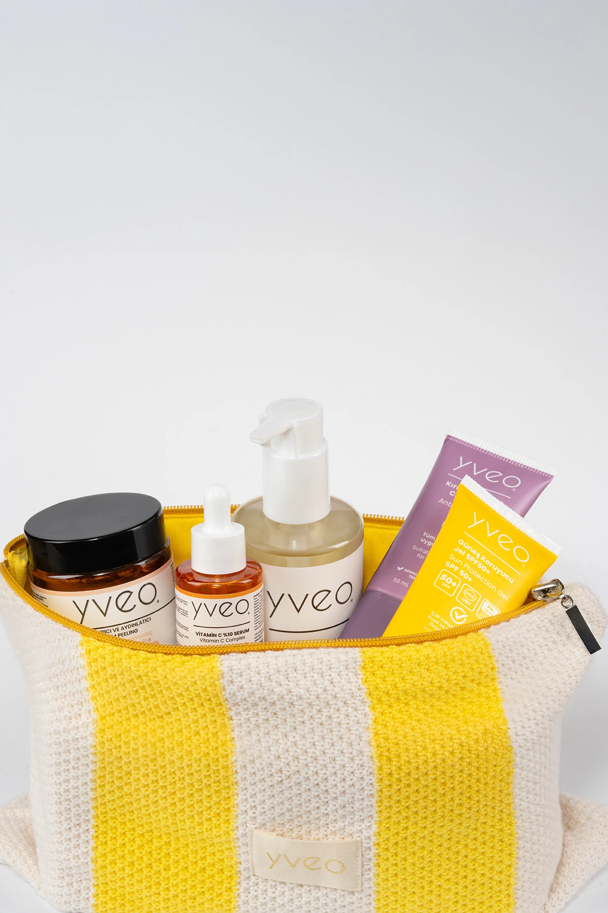 Örme Kozmetik ve Makyaj Çantası