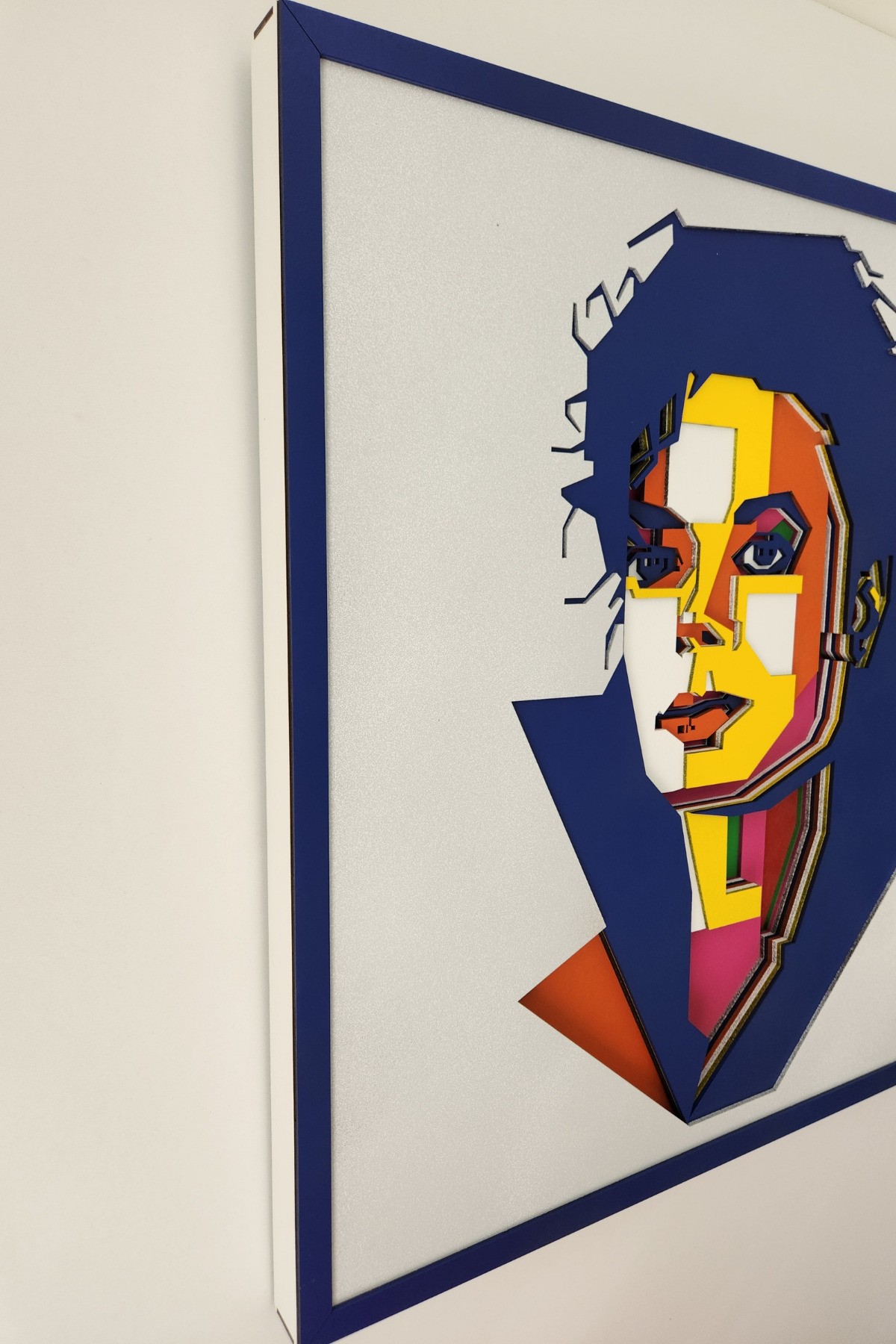 El Yapımı Ahşap Üç Boyutlu Özel Tasarım Michael Jackson Tablo