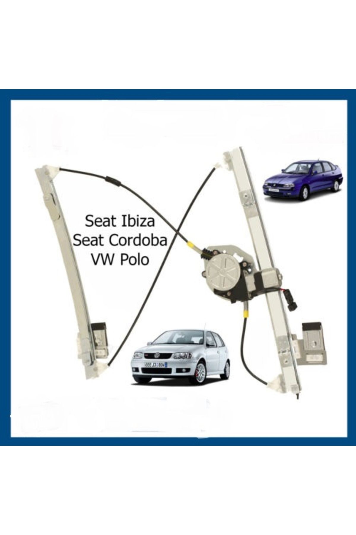 6k4837401AA ön Cam Krikosu Sol Elektrikli VW polo SEAT Ibiza ORİJİNAL