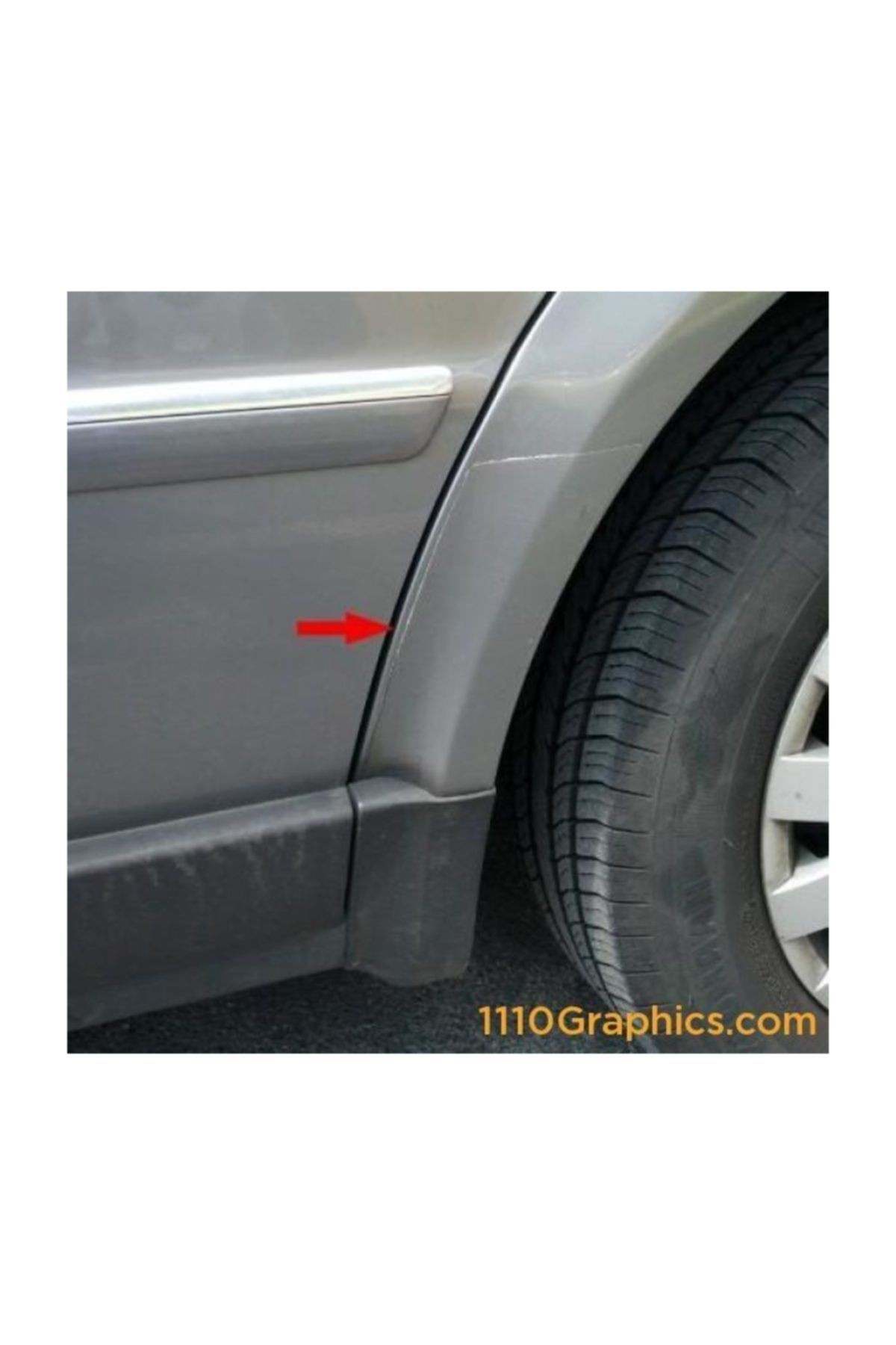 Volkswagen Passat 1997-2005 Sol Arka Çamurluk Folyo 3b0807905a