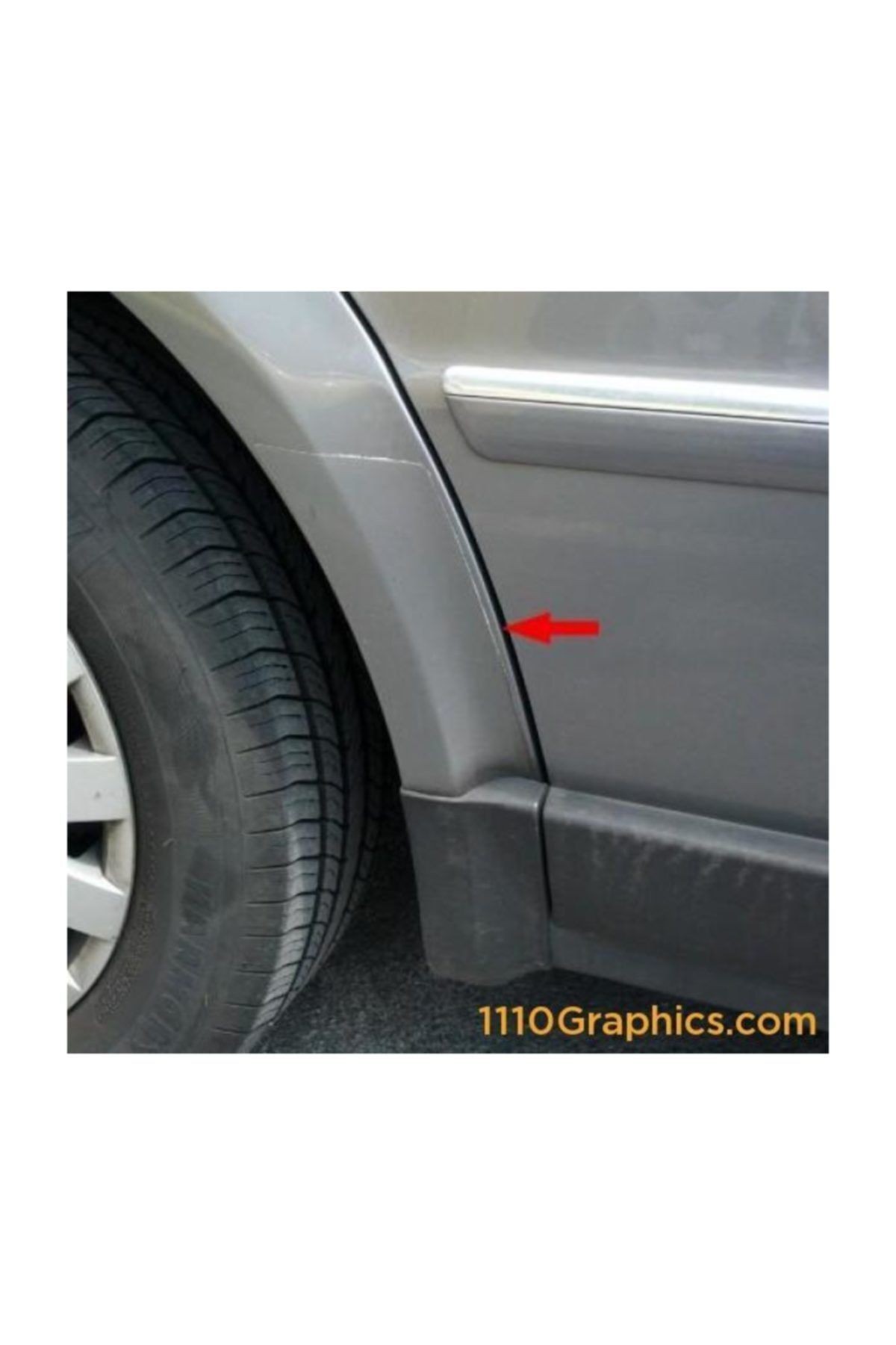 Volkswagen Passat 1997-2005 Sağ Arka Çamurluk Folyo 3b0807906a