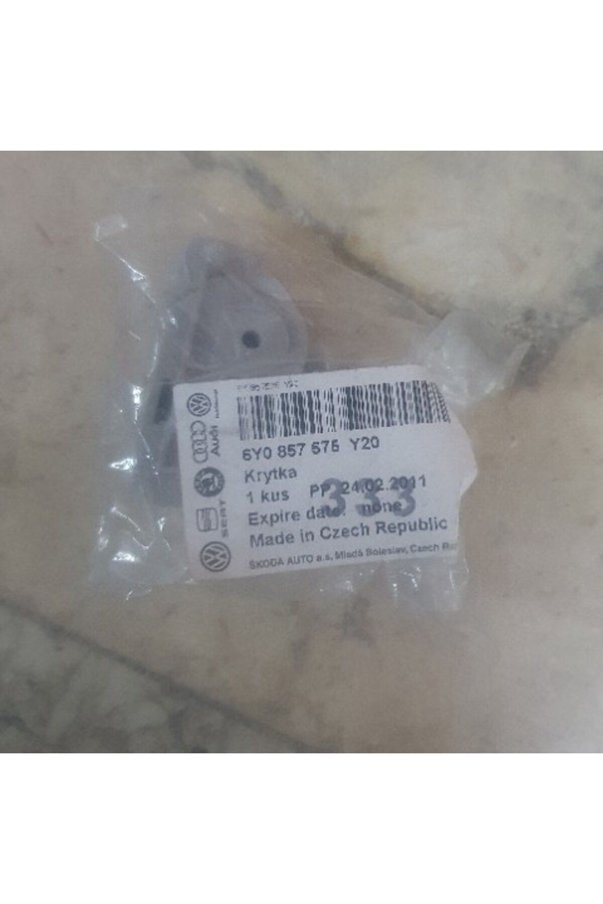 6Y0857575 Y20 KAPAK,TUTAMAK TAVAN ARKA SKODA FABİA ROOMSTER ORİJİNAL