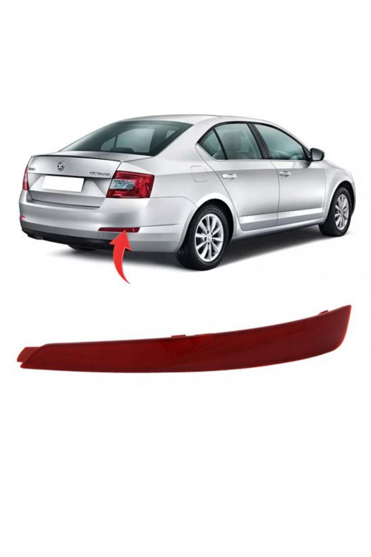 6l6945105a Arka Tampon Reflektörü Skoda Octavıa Orjinal Uyumlu