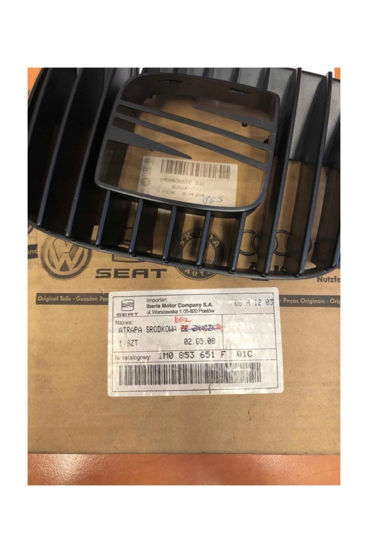 Seat Leon 2000-2006 Ve Toledo 1999-2004 Ön Panjur 1m0853651f
