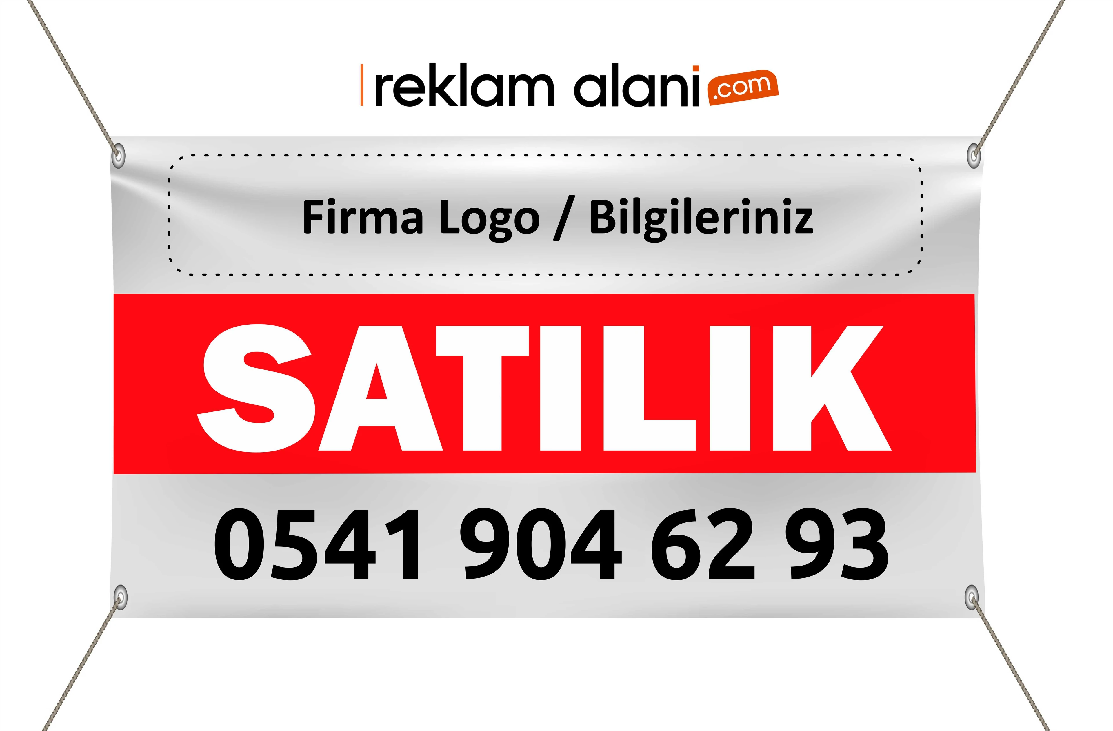 Emlak Afişi SATILIK Avrupa Vinil Branda Baski 