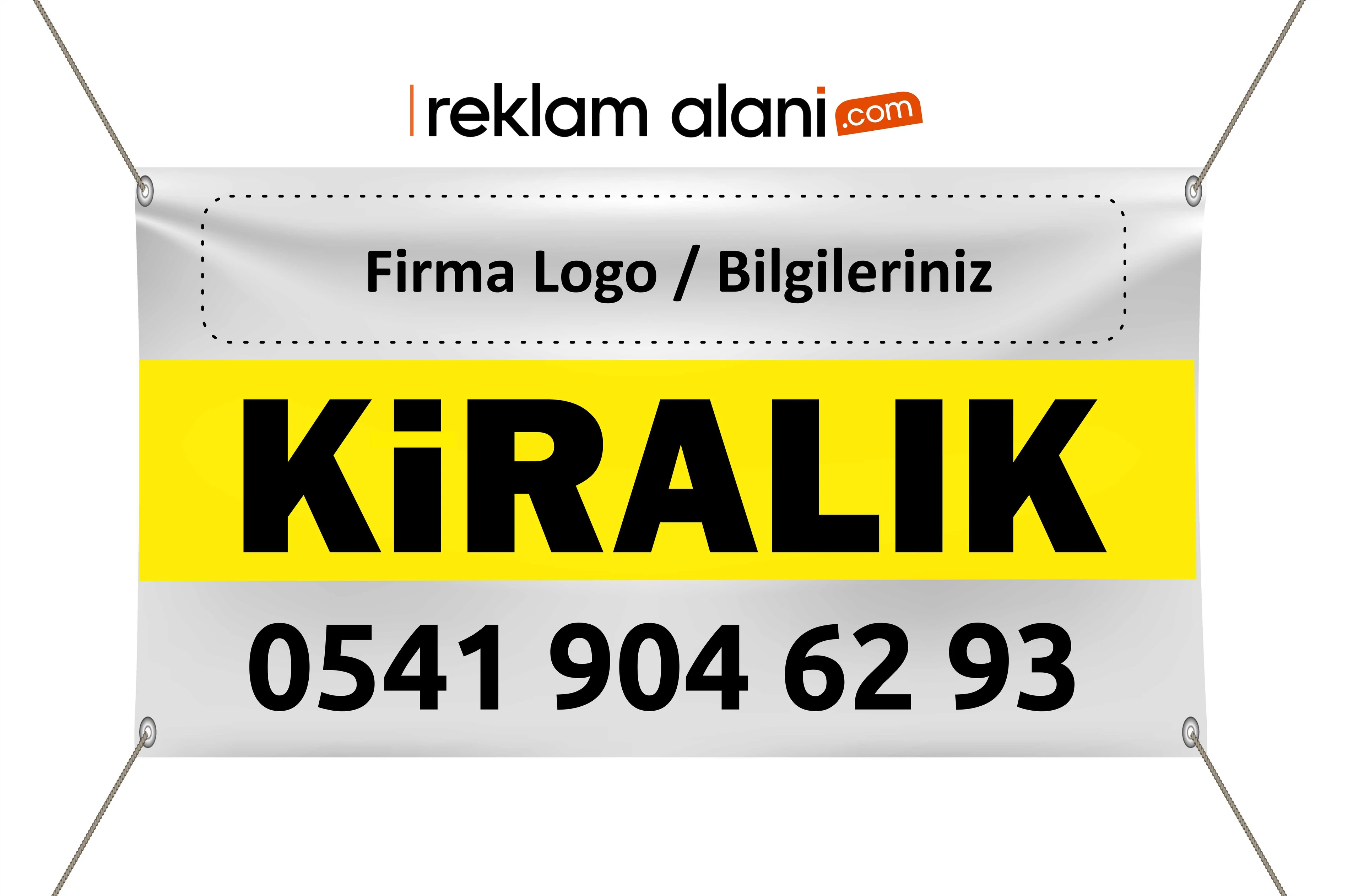 Emlak Afişi KİRALIK Avrupa Vinil Branda Baskı 