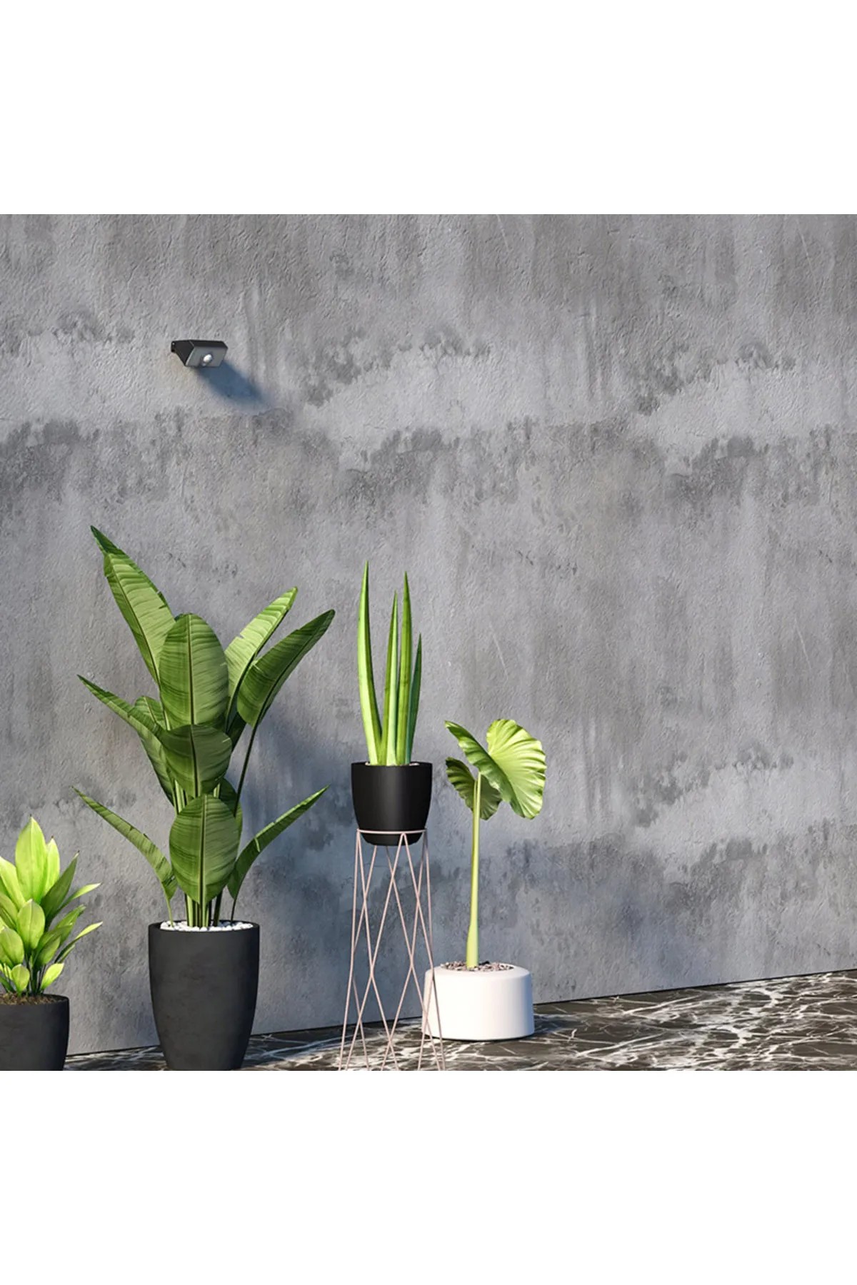 DLC SOLAR SENSÖRLÜ LED APLİK SİYAH 1000 LÜMEN