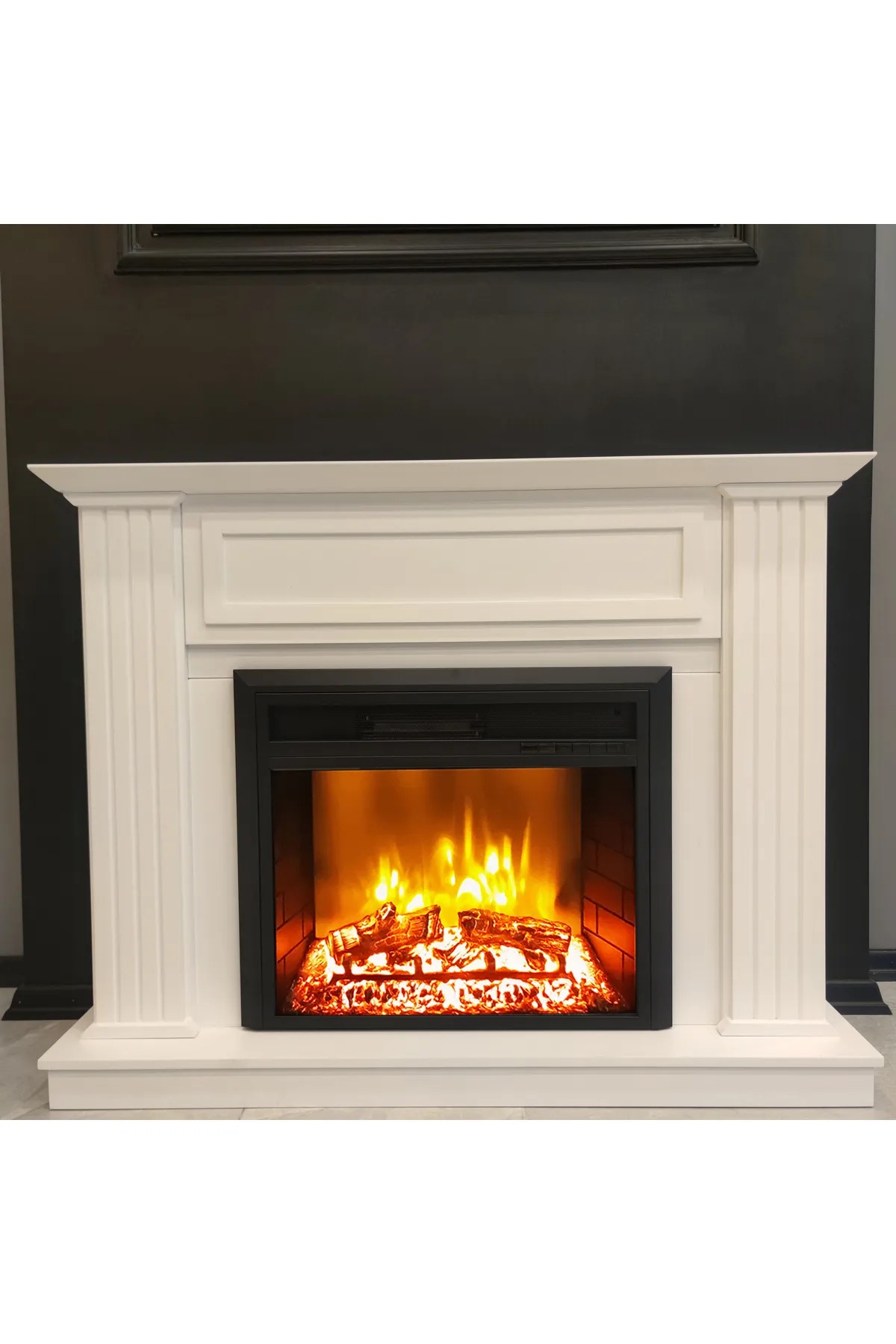 DLC NORDICA BEYAZ 1800 WATT ELEKTRİKLİ ŞÖMİNE EF23