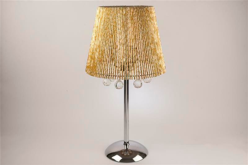 Gold Şapkalı gümüş Abajur 73 cm