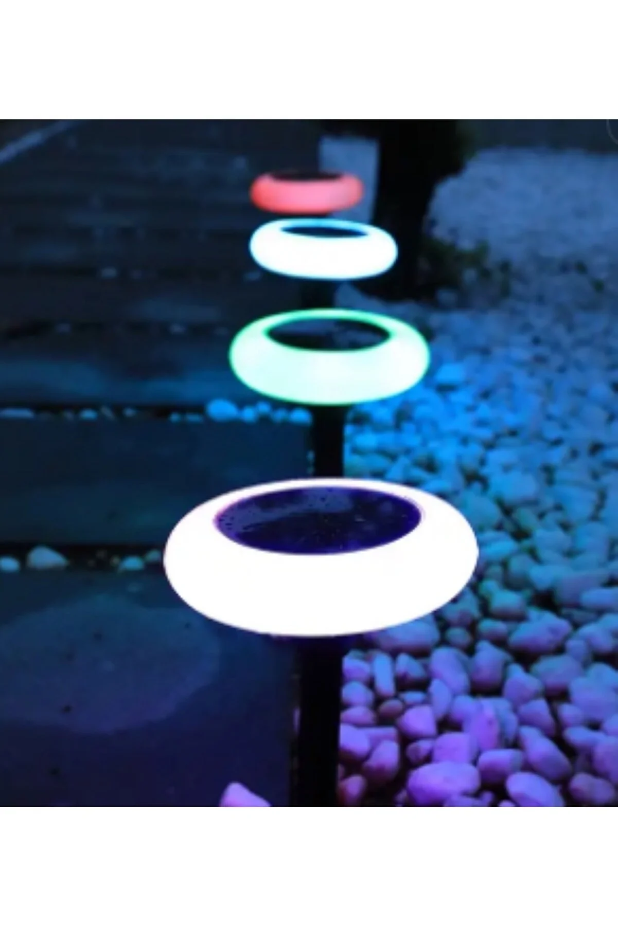 Dlc Solar Rgb Saplama 8 Led 3 Watt Renk Değiştiren