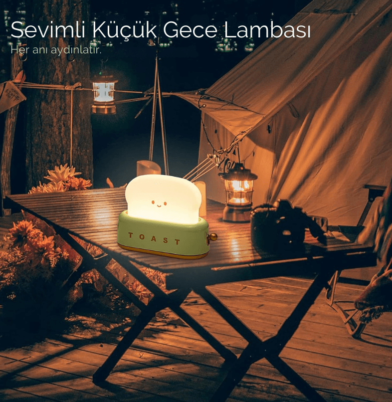 LED MASA LAMBASI TOST MAKİNASI USB ŞARJLI