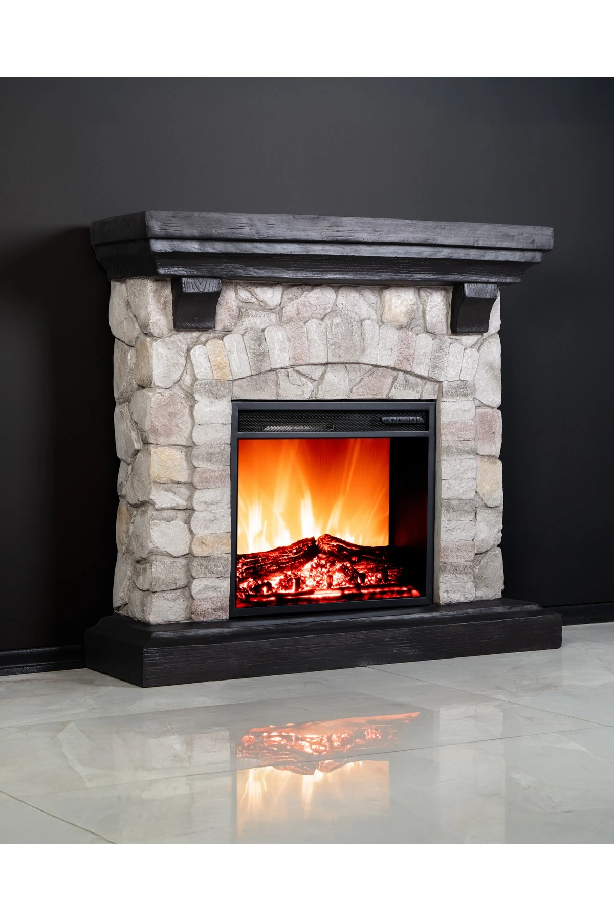 DLC DUBLIN POLİSTON ELEKTRİKLİ ŞÖMİNE 1800 WATT FANLI ISITICI