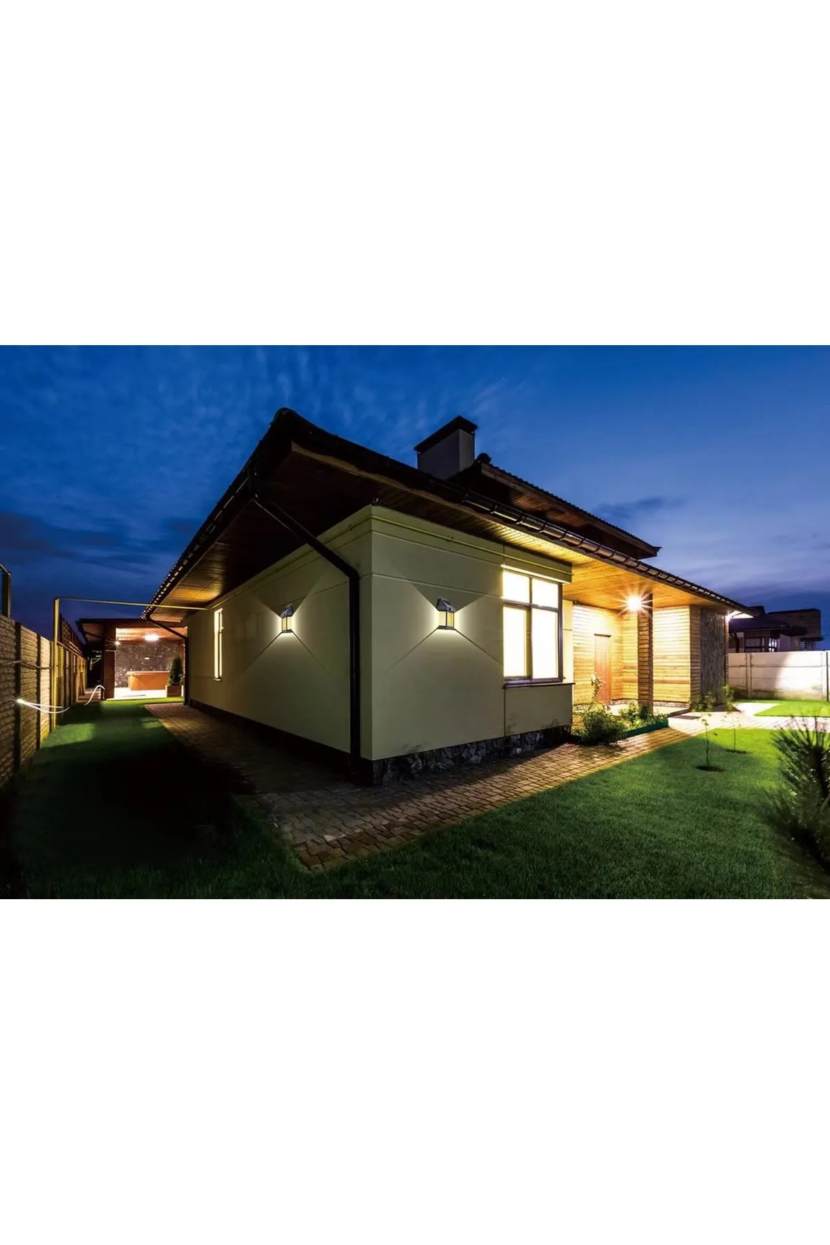 SOLAR LED APLİK SENSÖRLÜ SARI IŞIK