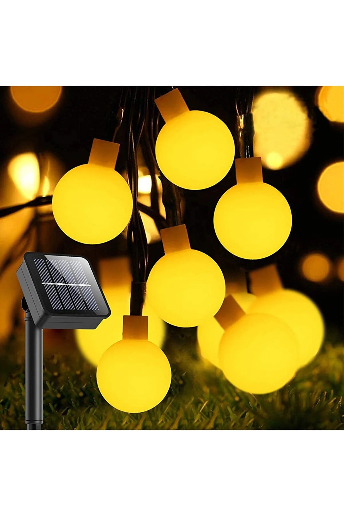 DlcSolar Top Işık 30 Led Sarı Işık