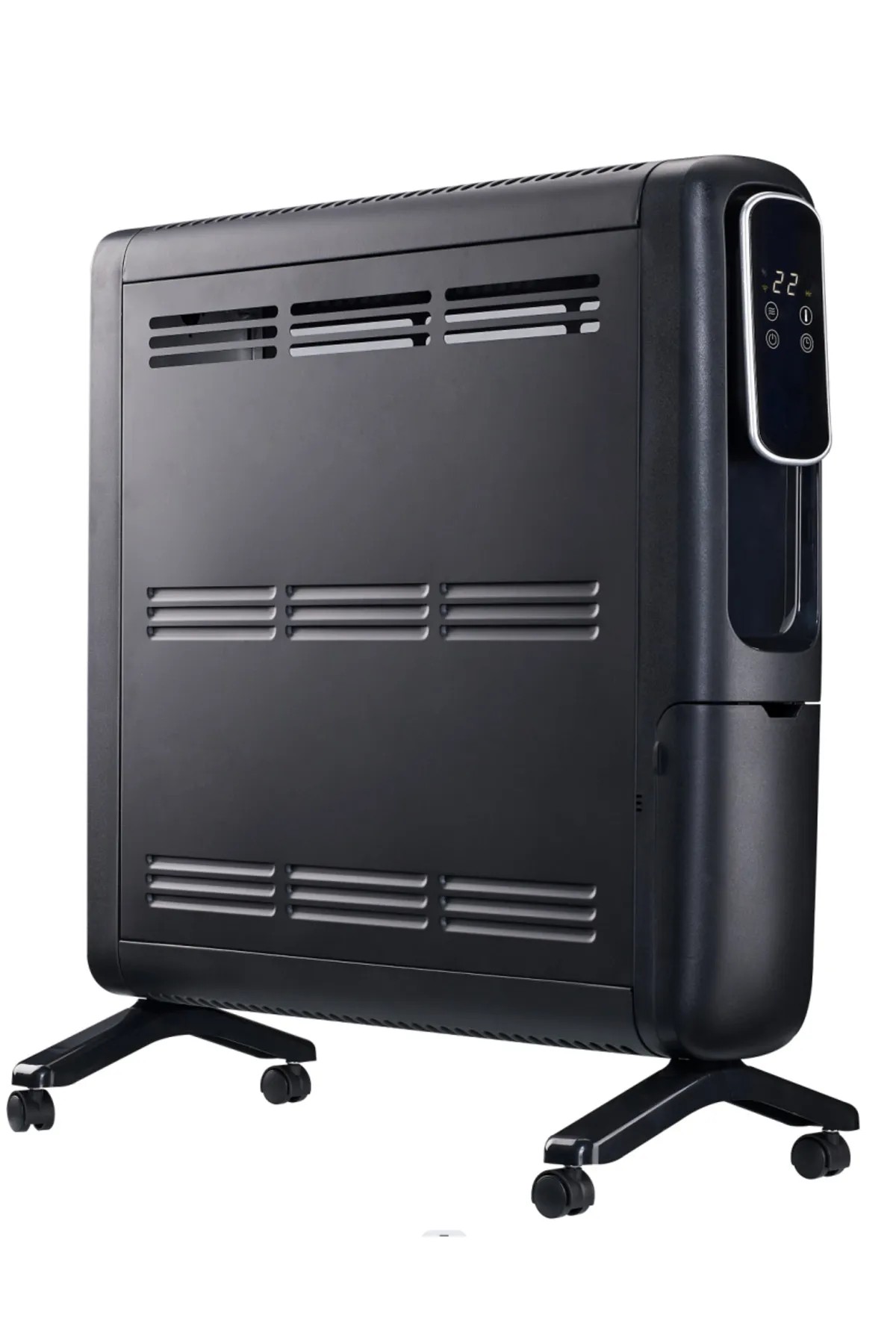 DLC PANEL RADYATÖR ISITICI SİYAH 2400 WATT DİJİTAL EKRAN UZAKTAN KUMANDALI