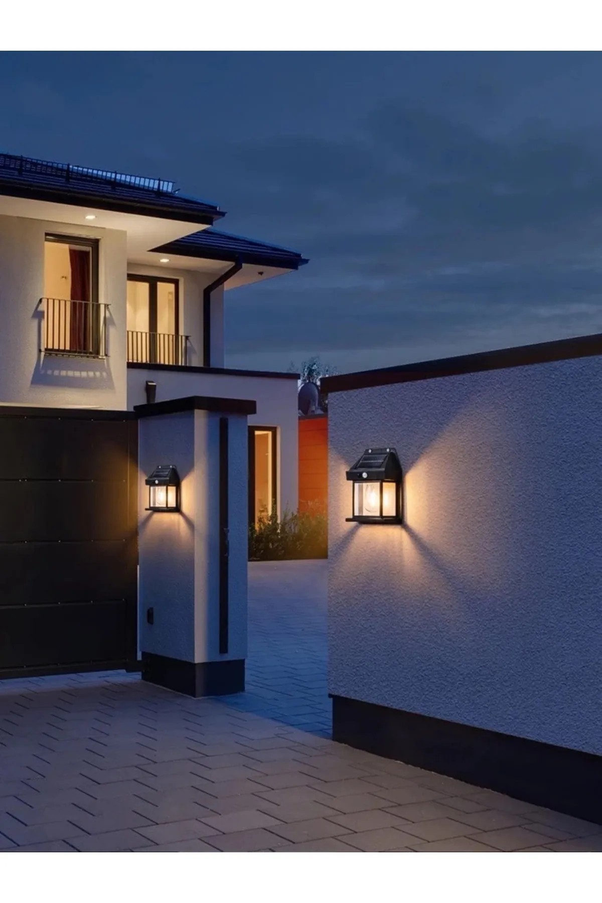 SOLAR LED APLİK SENSÖRLÜ SARI IŞIK